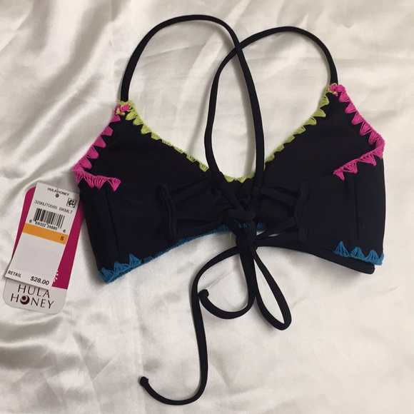 Hula Honey Women’s WhipStitch Shirred Bikini Top - Picture 2 of 6